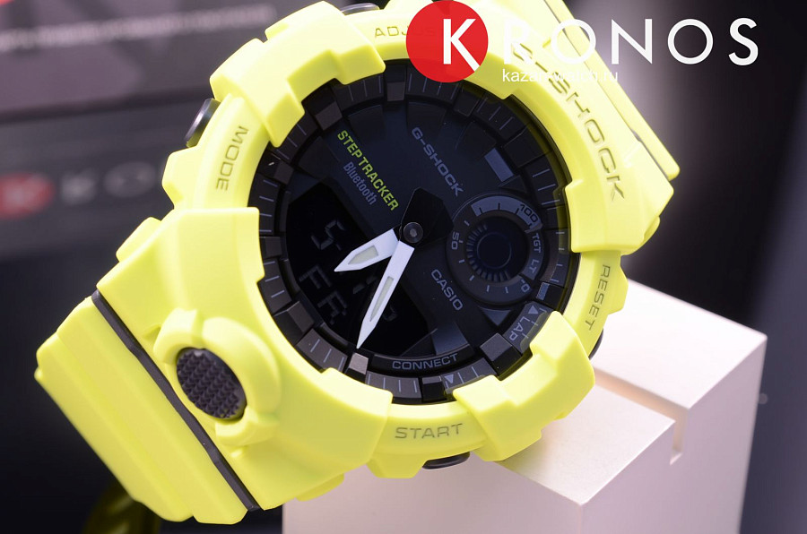 Часы Casio G-Shock GBA-800-9A — пластик, мужские, Япония