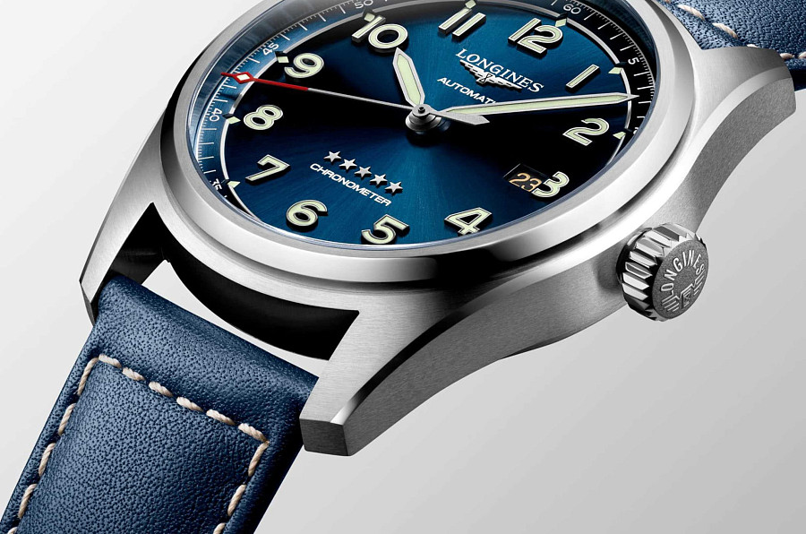 Часы Longines Spirit L3.811.4.93.3 — кожаный, мужские