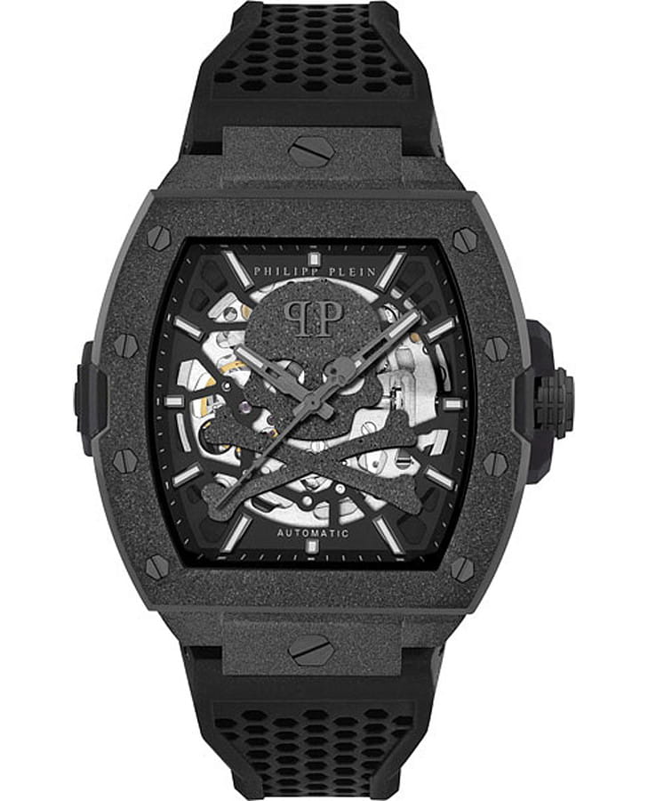Часы Philipp Plein The Skeleton Frosted PWJFA1125 — мужские, черный