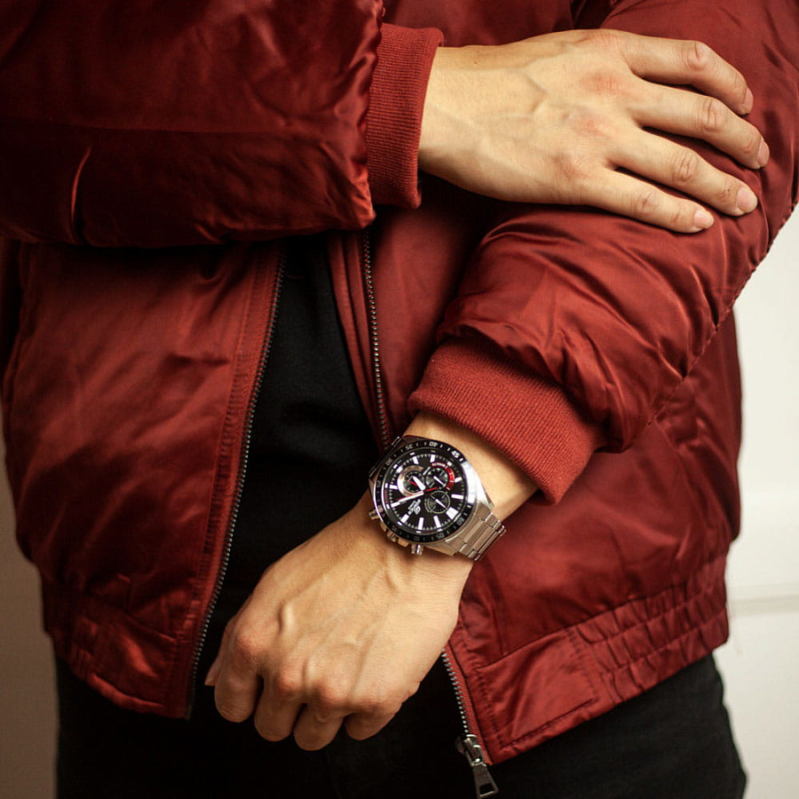 Часы Casio Edifice EFV-620D-1A4VUDF (EFV-620D-1A4) — кварцевые, сталь металл
