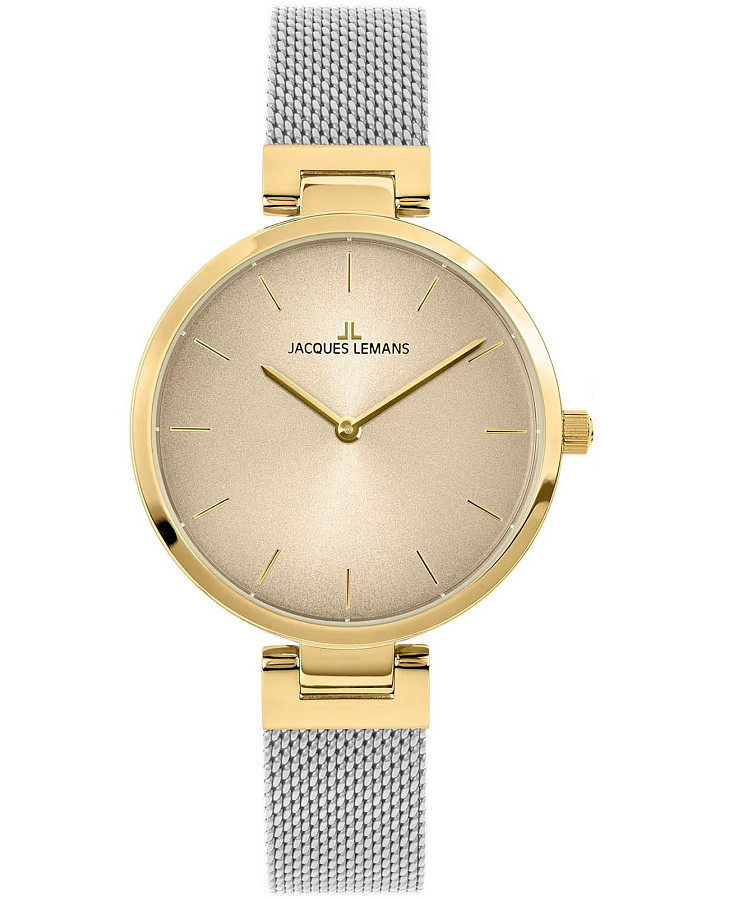 Часы Jacques Lemans Elegance 1-2110N — женские, золотистый