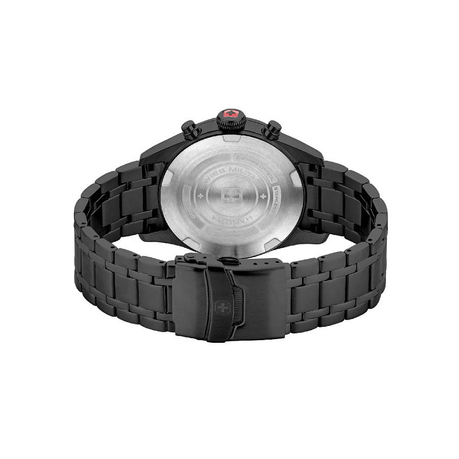 Часы Swiss Military Hanowa Thunderbolt Chrono SMWGI0000431 — мужские, нержавеющая сталь с pvd-покрытием