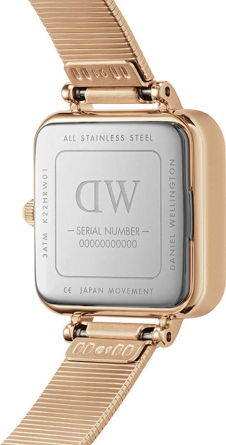 Часы Daniel Wellington Quadro Studio DW00100518 — черный, сталь металл
