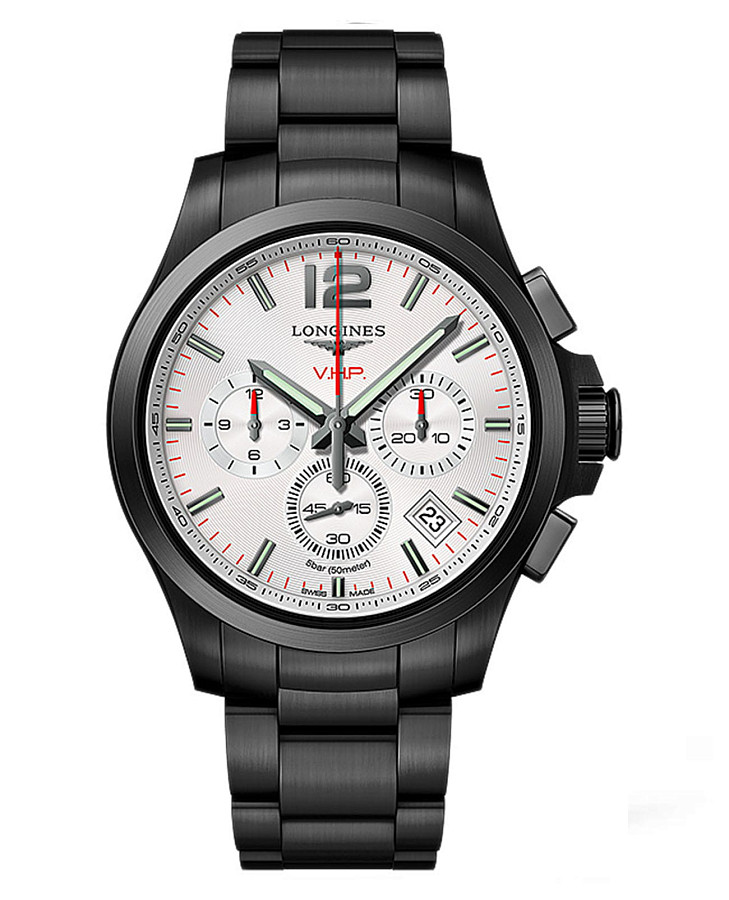 Часы Longines Conquest V.H.P. L3.717.2.76.6 — мужские, белый