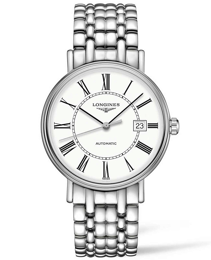 Часы Longines Presence L4.922.4.11.6 — мужские, белый