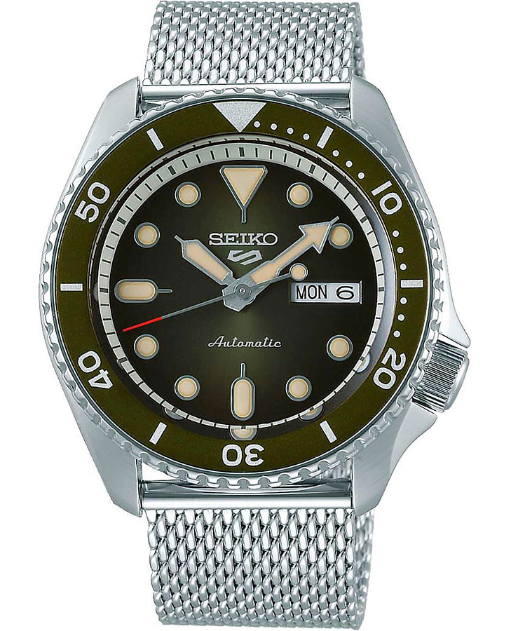 Часы Seiko 5 Sports SRPD75K1 — мужские, зеленый