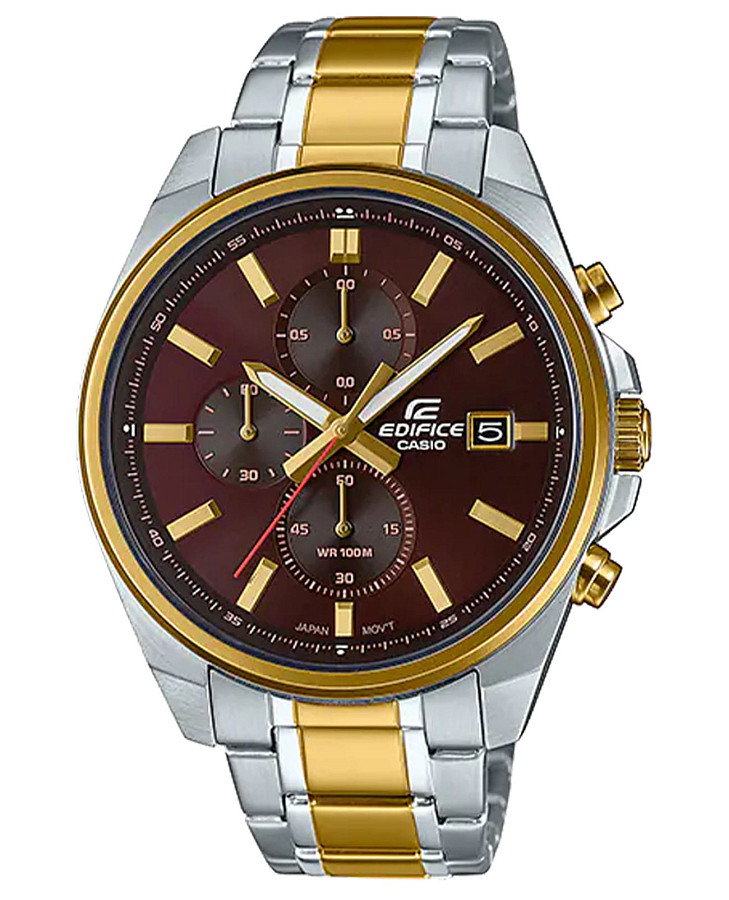Часы Casio Edifice EFV-610SG-5A — мужские, коричневый