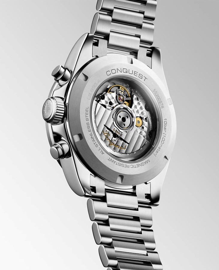 Часы Longines Conquest L3.835.4.72.6 — металл сталь керамика, Швейцария