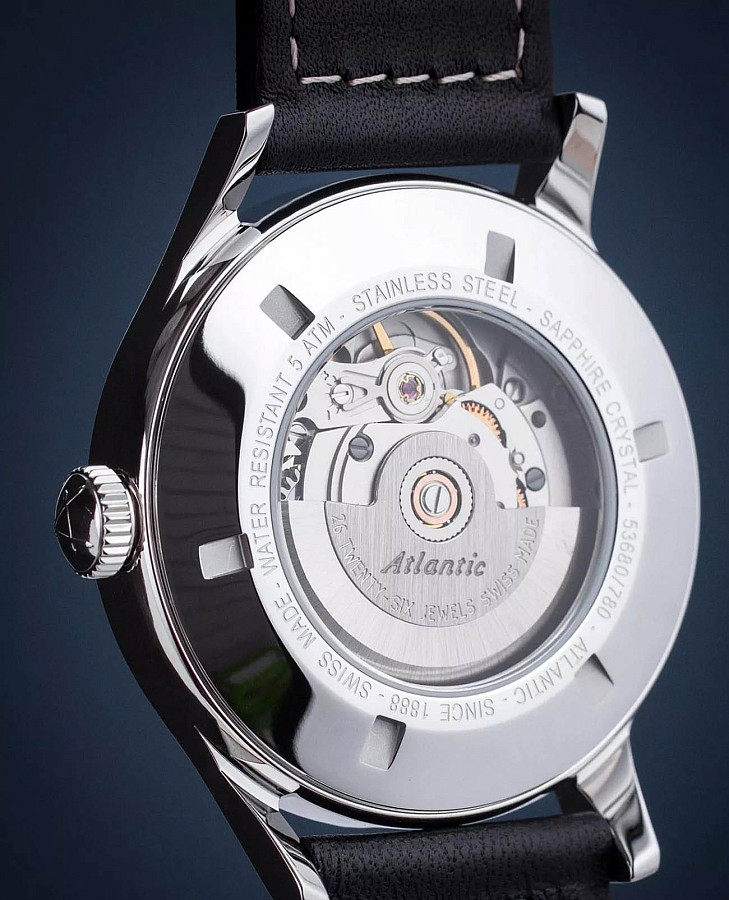 Часы Atlantic Worldmaster Original 53780.41.39BK — металл сталь, Швейцария