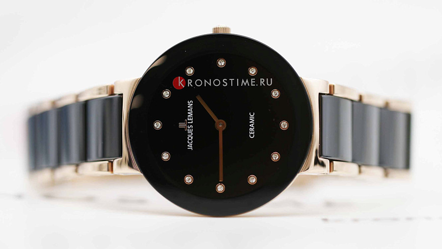 Часы Jacques Lemans High Tech Ceramic 42-7i — женские, сталь + керамические вставки