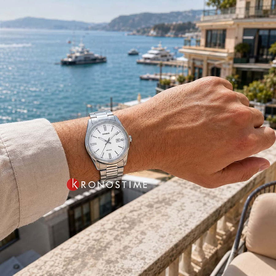 Часы Casio Collection MTP-1302D-7A1 — кварцевые, металл сталь