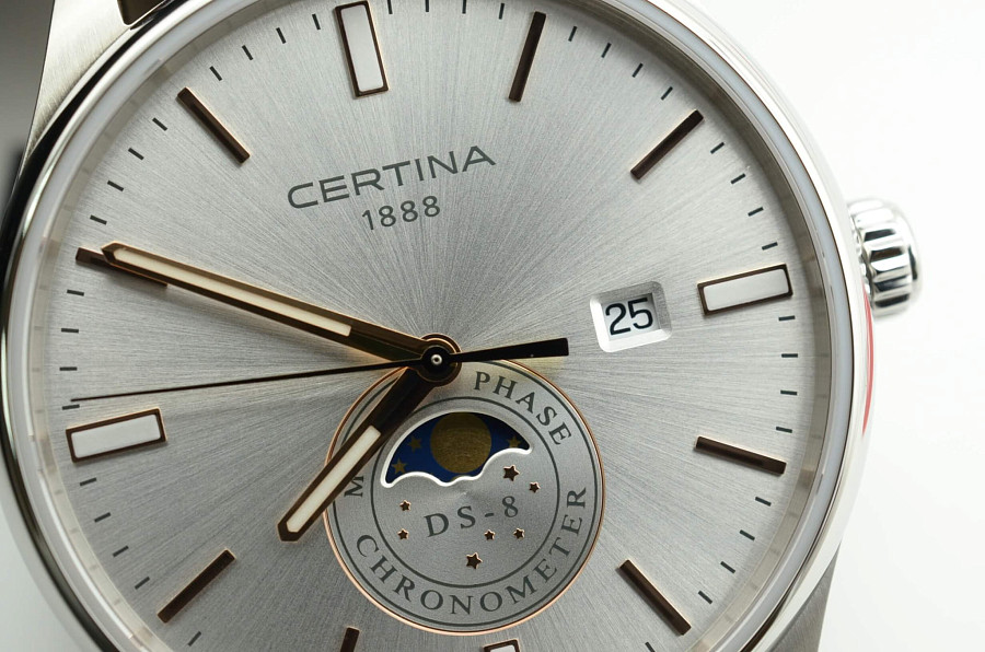 Часы Certina DS-8 Moon Phase C033.457.16.031.00 — артикул C0334571603100