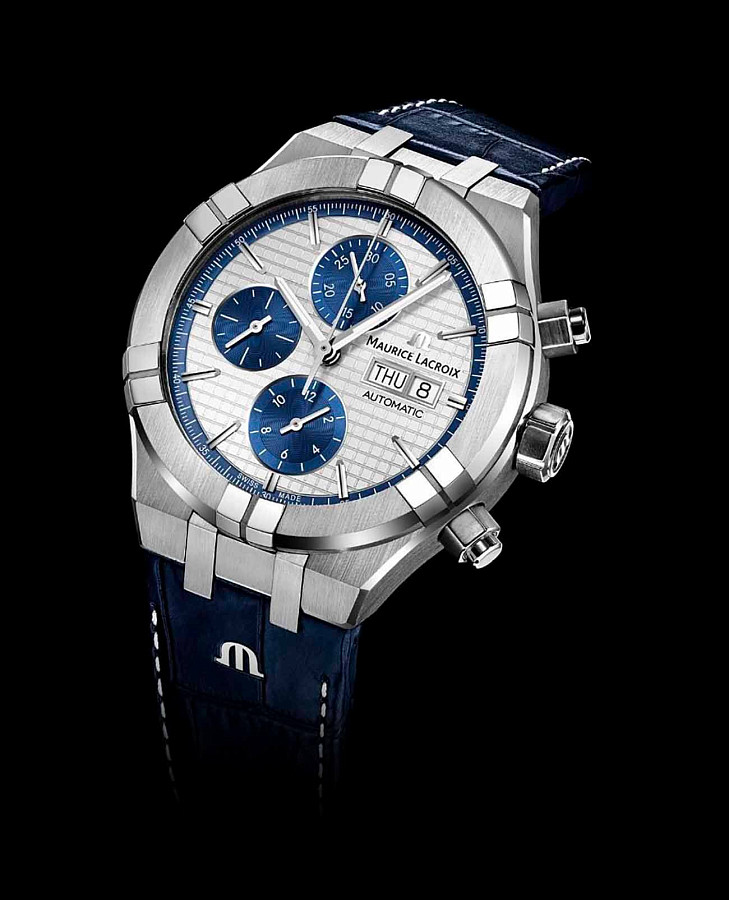 Часы Maurice Lacroix Aikon Automatic Chronograph AI6038-SS001-131-1 — механические, металл сталь