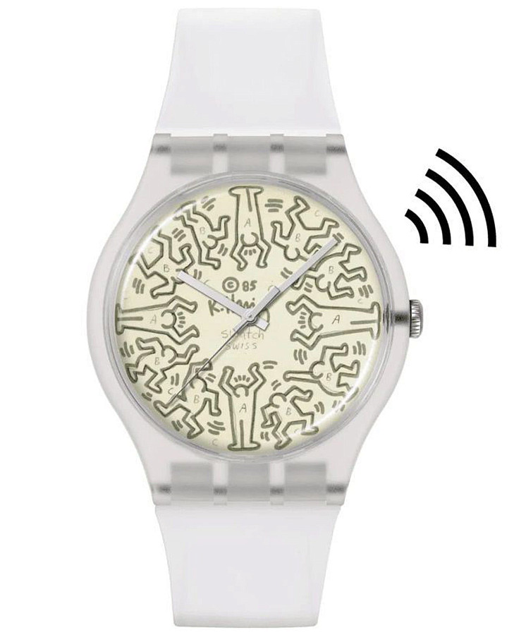 Часы Swatch New Gent Biosourced Swatch Pay! SO29Z146-5300 — мужские, бежевый