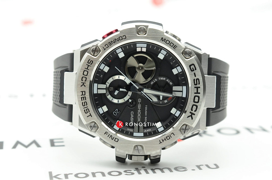 Часы Casio G-Shock GST-B100-1ADR (GST-B100-1A) — электронные, полиуретан