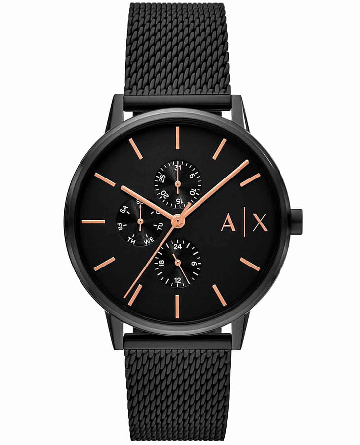 Часы Armani Exchange Cayde AX7162SET — мужские, черный