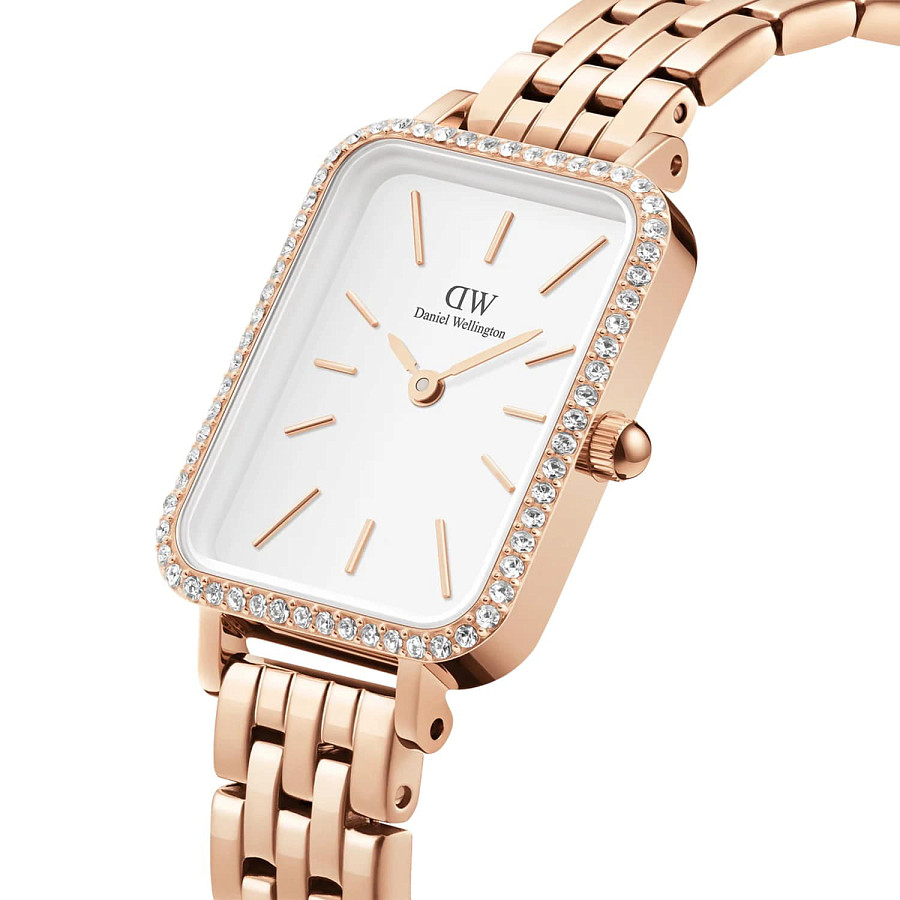 Часы Daniel Wellington Quadro DW00100672 — кварцевые, сталь металл