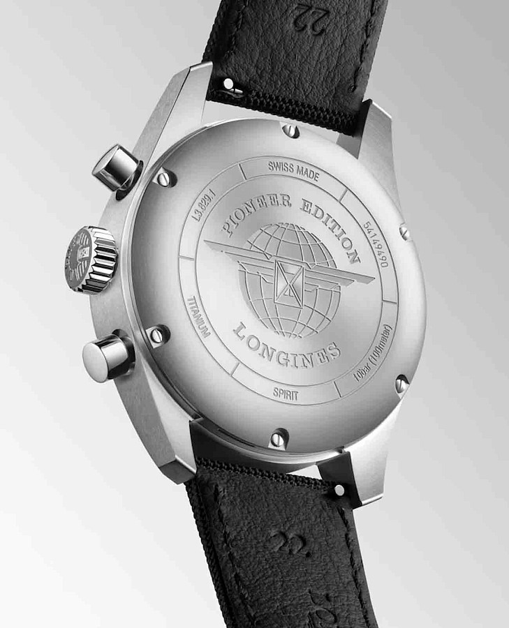 Часы Longines Spirit Pioneer Edition L3.829.1.53.2 — механические, металл сталь