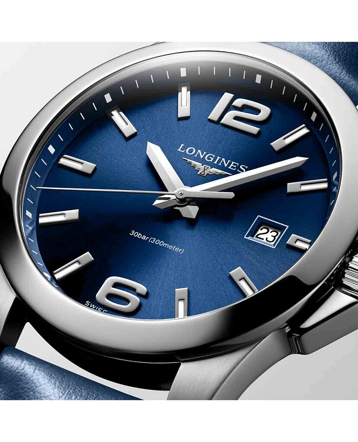 Часы Longines Conquest L3.759.4.96.0 — Швейцария, кварцевые