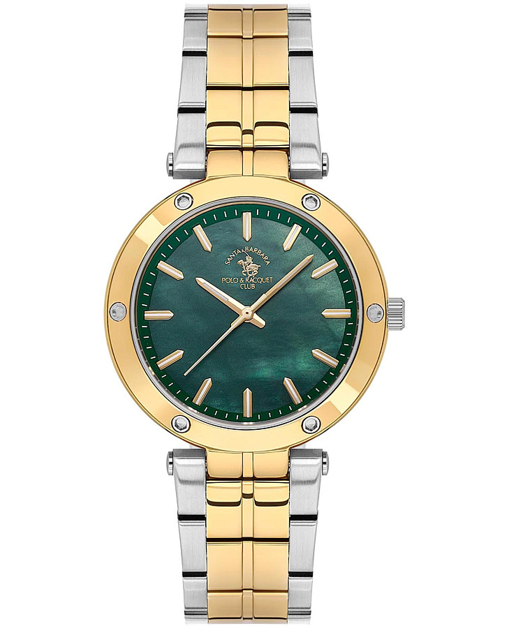 Часы Santa Barbara Polo & Racquet Club Unique SB.1.10594-5 — женские, зеленый