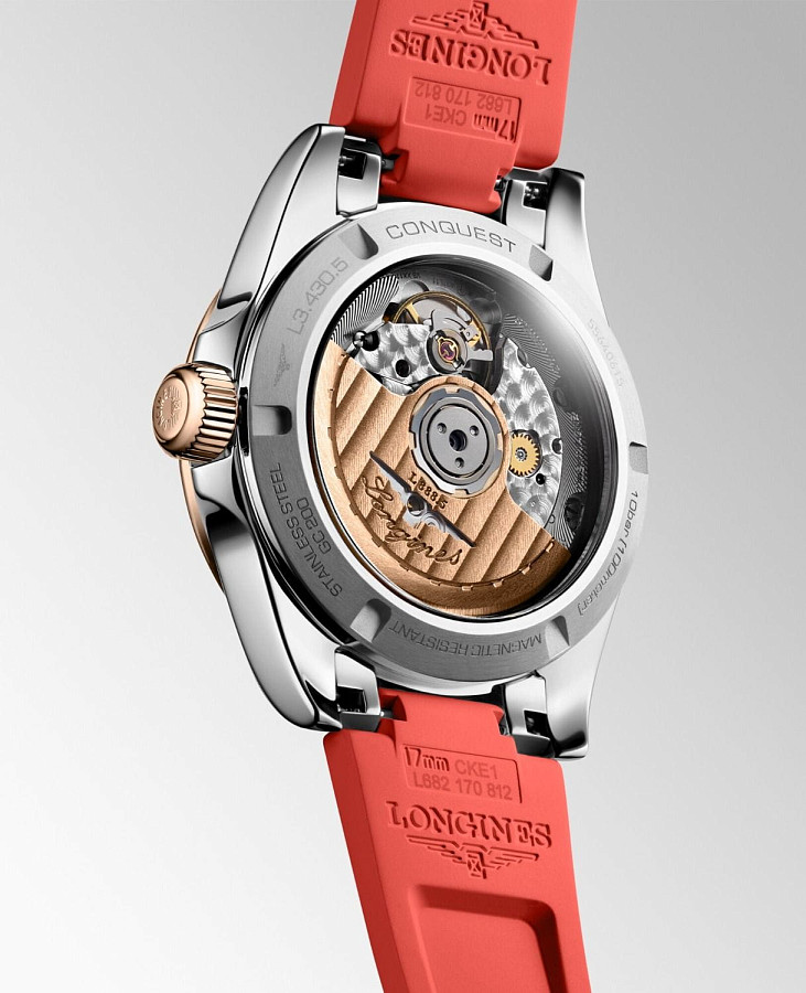 Часы Longines Conquest L3.430.5.72.9 — механические, металл сталь