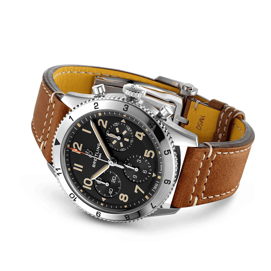 Часы Breitling Classic Avi Chronograph 42 P-51 Mustang A233803A1B1X1 — сталь металл, Швейцария