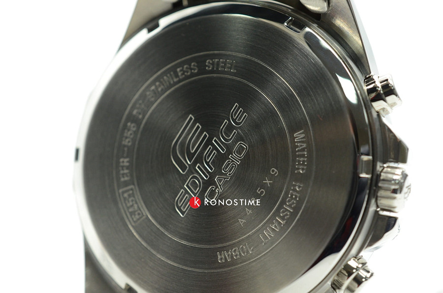 Часы Casio Edifice EFR-556DB-1A — серебристый, металл сталь