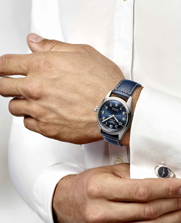 Часы Longines Spirit L3.811.4.93.0 — кожаный, мужские