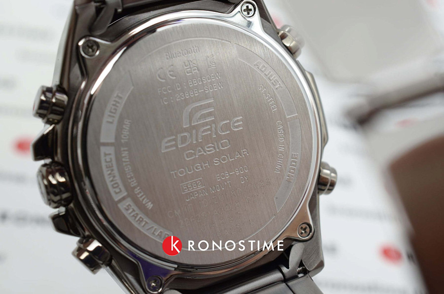 Часы Casio Edifice ECB-900MDC-1ADR (ECB-900MDC-1A) — Япония, кварцевые