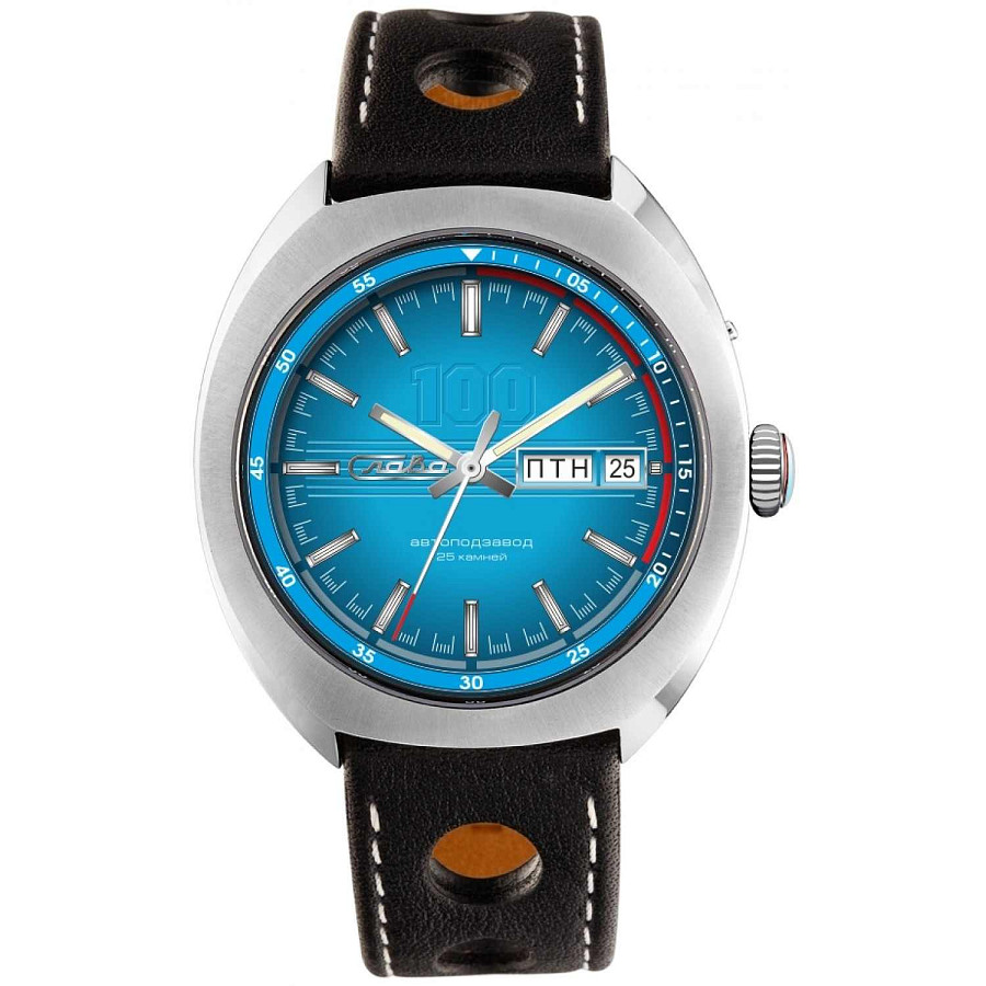 Часы Слава Мир 9010575/300-2427 — мужские, голубой