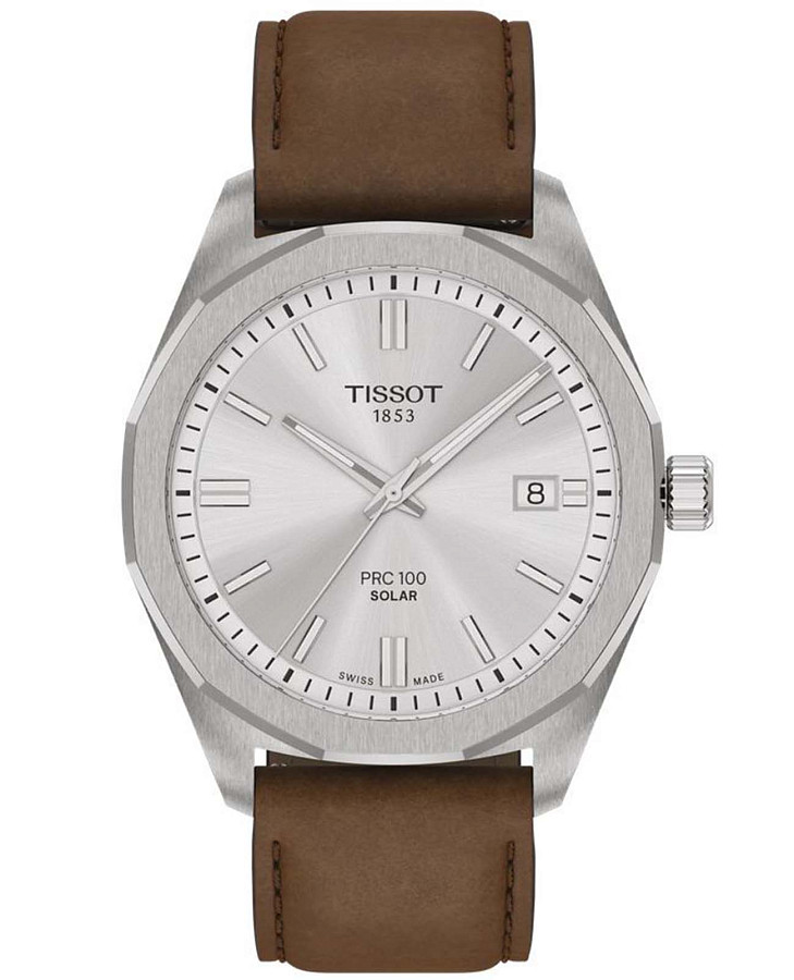 Часы Tissot PRC 100 Solar Quartz 39mm T151.422.16.031.00 — мужские, белый