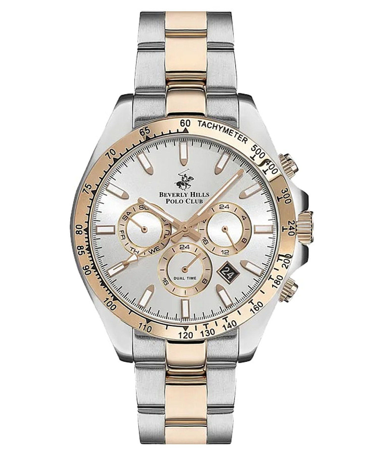 Часы Beverly Hills Polo Club BP3127X.530 — мужские, серебристый
