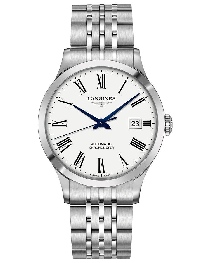 Часы Longines Record Collection L2.821.4.11.6 — мужские, серебристый