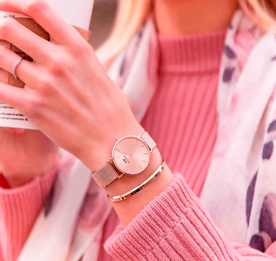 Часы Daniel Wellington Petite Melrose DW00100367 — Швеция, кварцевые