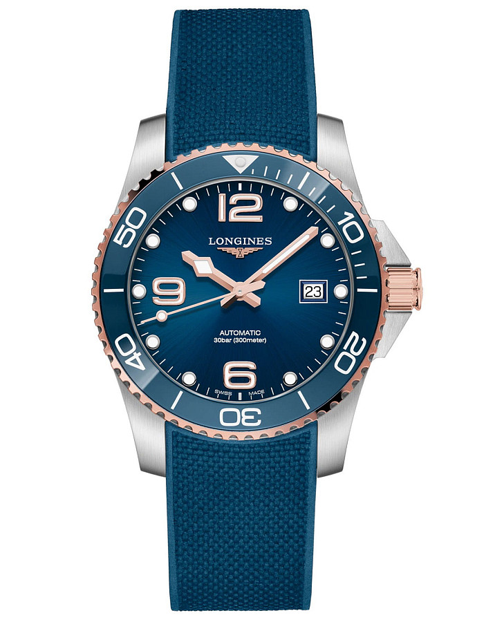 Часы Longines HydroConquest L3.781.3.98.9 — мужские, синий