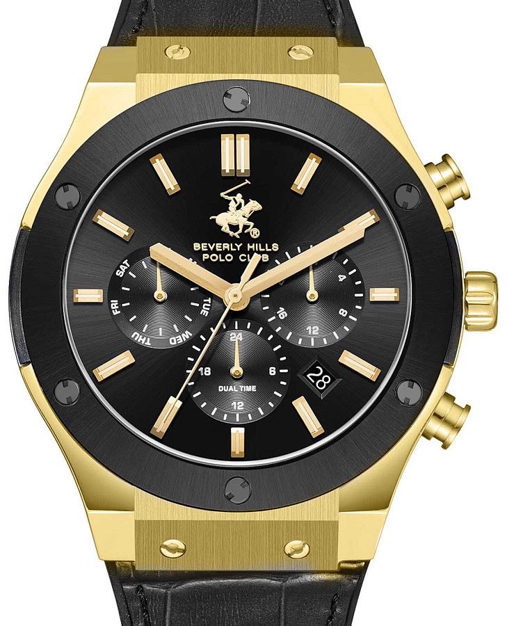 Часы Beverly Hills Polo Club BP3690X.151 — кварцевые, металл сталь