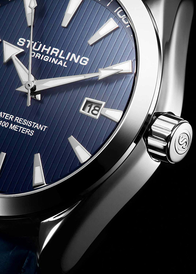 Часы Stuhrling Symphony 3953L.2 — сталь металл, США