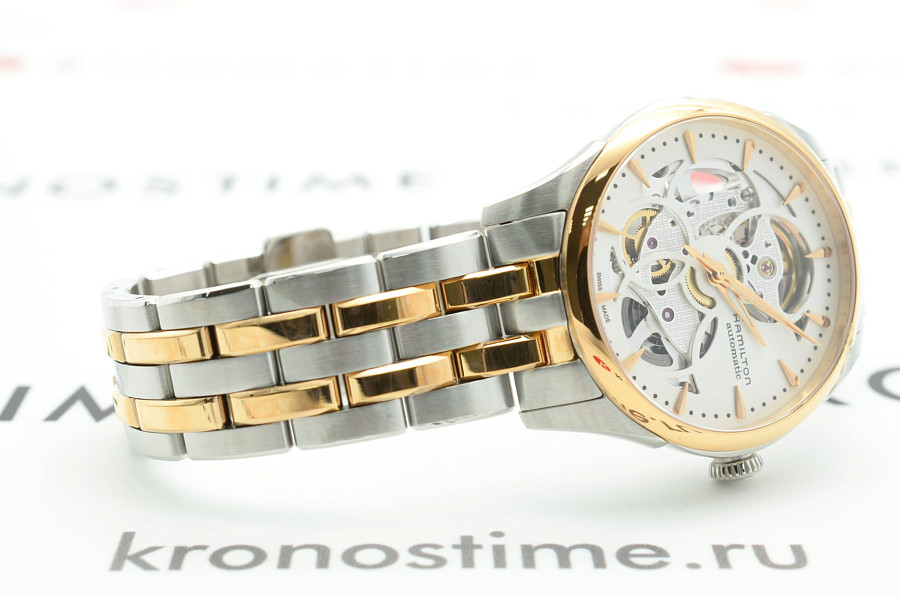Часы Hamilton Jazzmaster Skeleton Lady Auto H32425251 — сталь, Швейцария