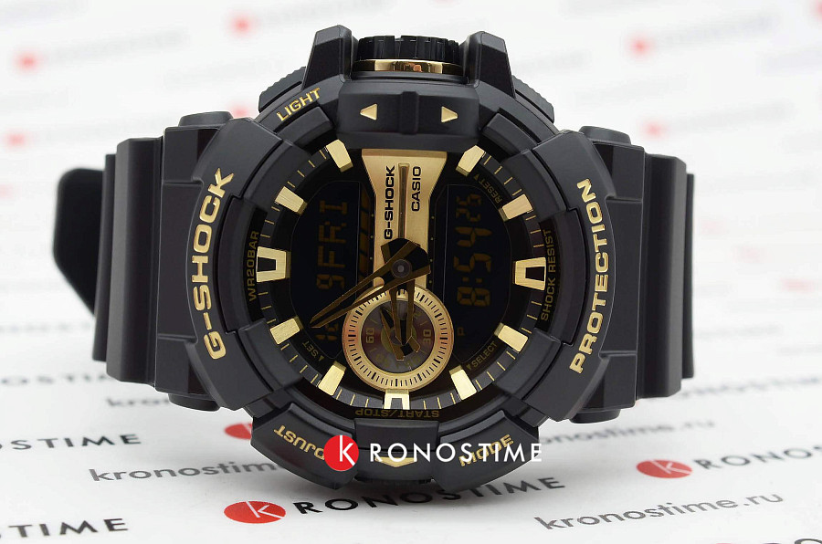 Часы Casio G-Shock GA-400GB-1A9DR (GA-400GB-1A9) — мужские, пластик