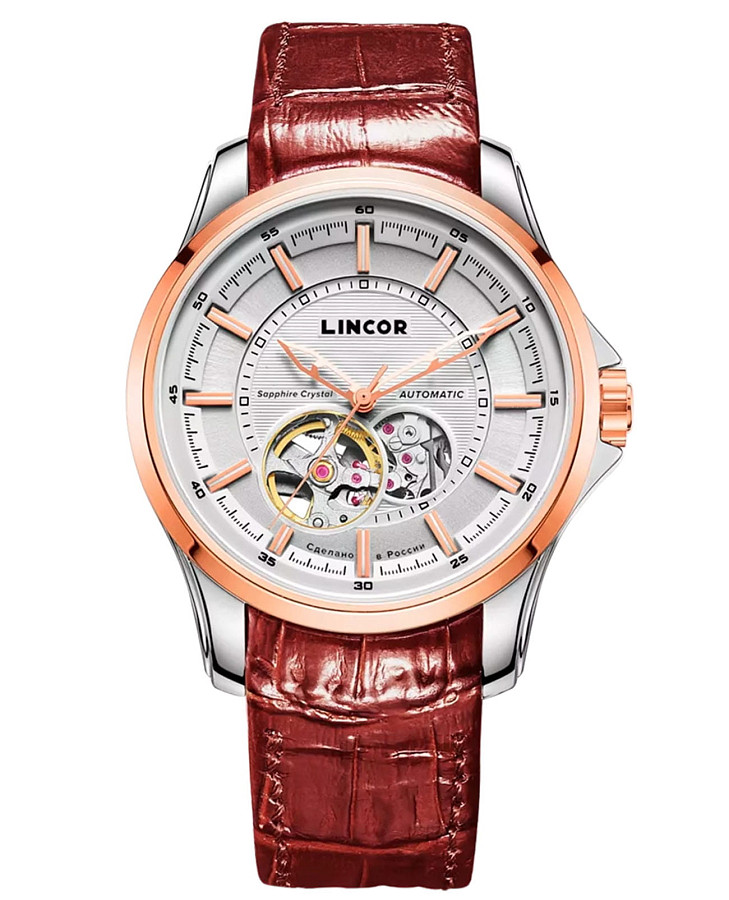 Часы Lincor UNI 1187S5L5 — мужские, серебристый