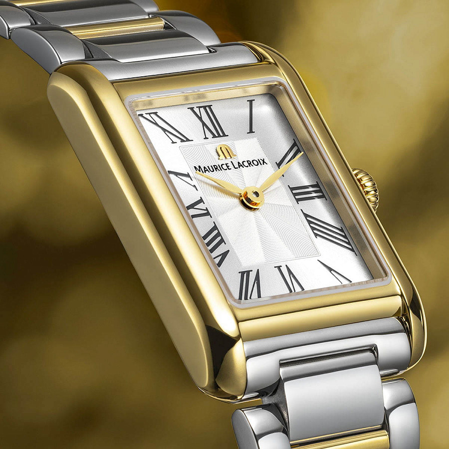 Часы Maurice Lacroix Fiaba Square FA1205-PVY02-110-A — белый, металл сталь