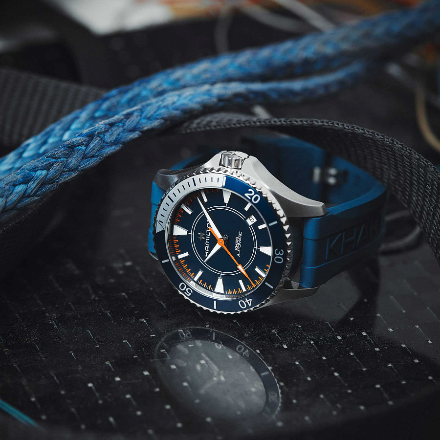 Часы Hamilton Khaki Navy Scuba AAuto Syrocco Special Edition H82385340 — каучук, мужские