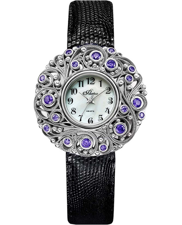 Часы УЧЗ Flora 1143S-B6L2 Ариадна — женские, перламутровый