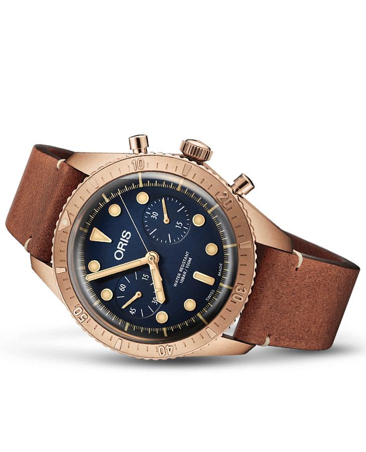 Часы Oris Divers 01 771 7744 3185-Set — механические, бронза
