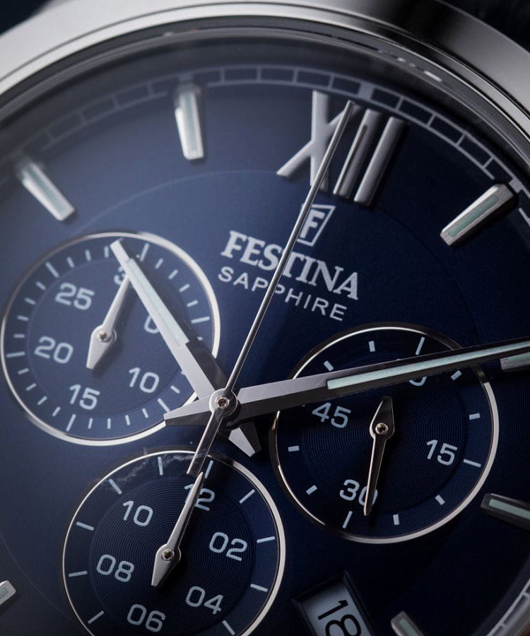 Часы Festina Swiss Made F20041/2 — кварцевые, сталь металл