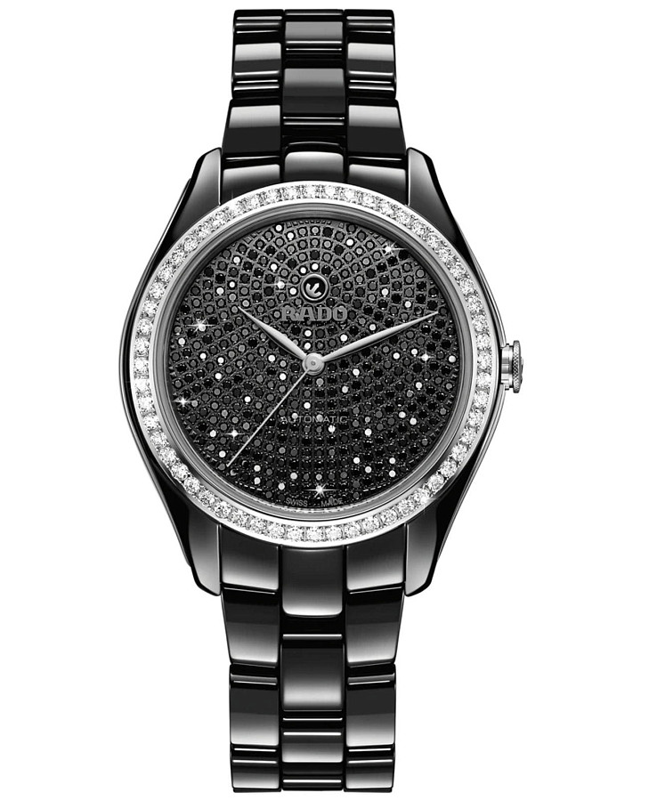Часы Rado Hyperchrome Automatic Diamonds R32482722 — женские, черный