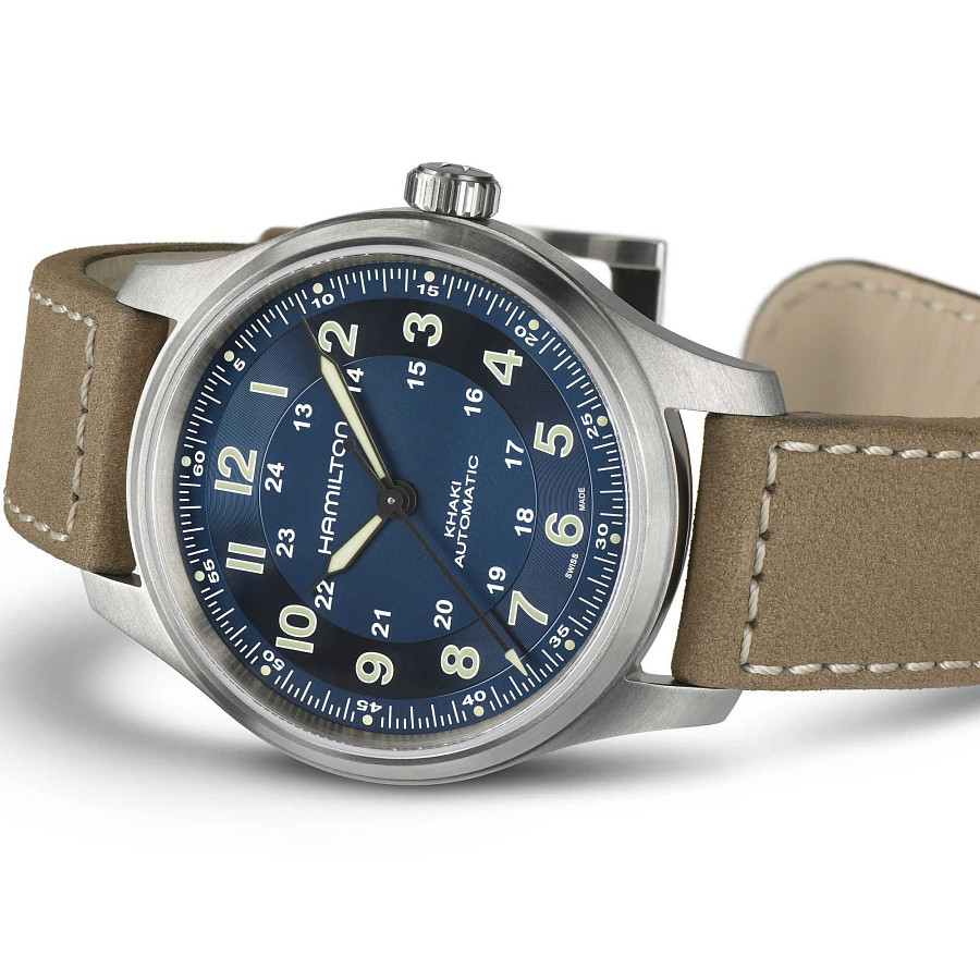 Часы Hamilton Khaki Field Titanium Auto H70545540 — Швейцария, механические