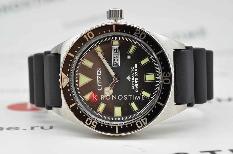Часы Citizen Promaster NY0120-01E — полиуретан, мужские