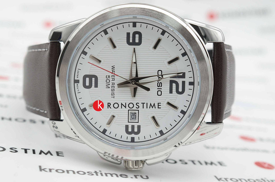 Часы Casio MTP-1314PL-7A — белый, металл латунь