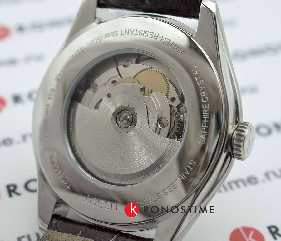 Часы Tissot Ballade Powermatic 80 COSC T108.408.16.037.00 — мужские, кожаный